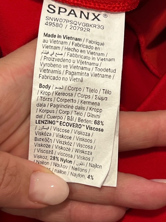 SPANX Perfect Collection Ponte Micro Flare Pants True Red XL - Picture 7 of 7